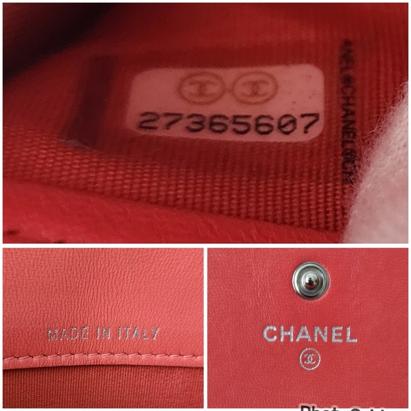 Auth RARE Chanel Lambskin Quilted Trifold 3 Colors WALLET - Picture 6 of 13